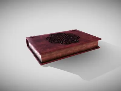 Celtic Medieval Book Low-poly 3D model