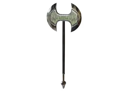 Low Poly Axe War Warrior Axe Medieval Viking Axe  3D Model Low-poly 3D model