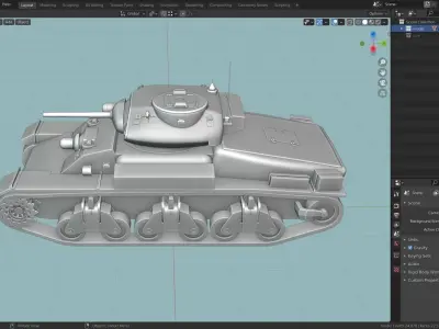 AC1 SENTINEL TANK BASE MESH  Low-poly 3D model