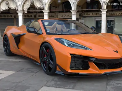 Cabriolet 2023 Chevrolet Corvette Z06 Open Orange Rigged 