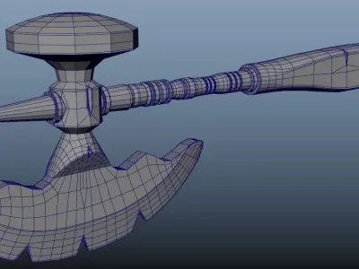 battle hatchet Free 3D model