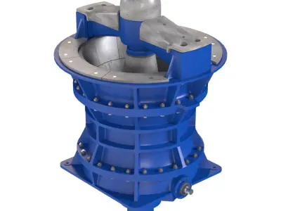 Gyratory Crusher Low-poly 3D model