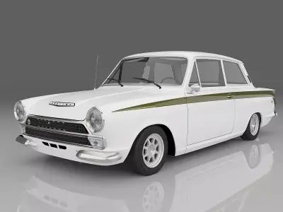1966 Lotus Cortina 3D model