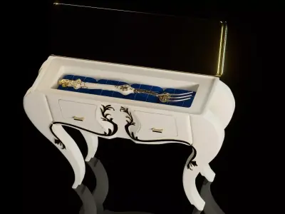 Fork Ad competition - Fork Coffin or Drawer Display piece 3D model