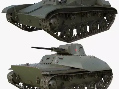 Tank Collection Mental ray 004 3D Model Pack