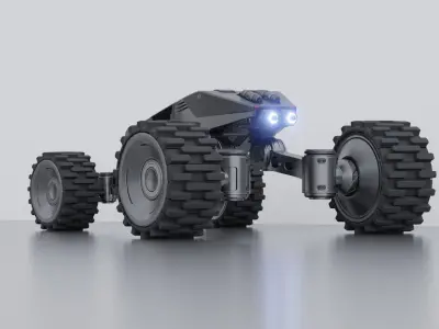 Sci-fi robot 3D model purchase