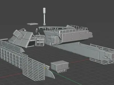  M-55 Tank Conversion Kit - 35th Scale 3D print model