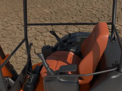 Mini Excavator Hitachi  3D model 3D model