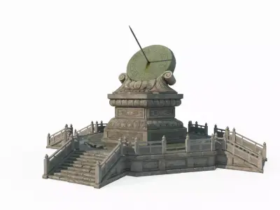 Ancient Asian timing tool corona 3D model