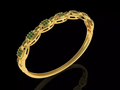 Art Deco Bracelet 36 3D print model