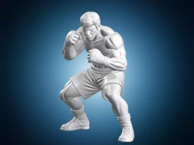 Rocky Balboa Training Figure 3D Printable 3D print model