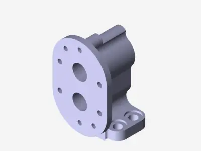 Gear Pump Body Free 3D model