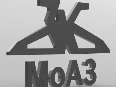 moaz logo 3D model