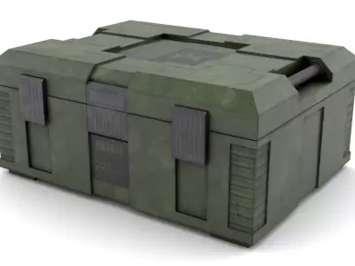 Explosives Storage Case Low-poly 3D model