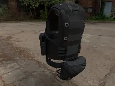 Black Hawk Down Vest 3D model