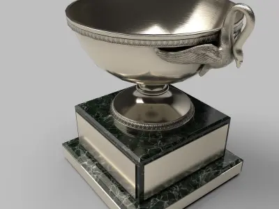 Bird Trophy Low-poly 3D model