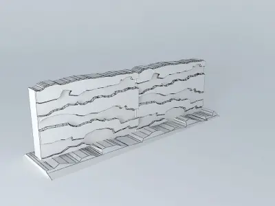 Eco Rail 3D WallOld Steam Days Free 3D model
