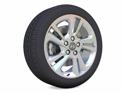 Hyundai Elantra Rim 3D Model Low-poly 3D model