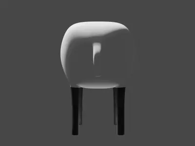 Sheep - Toon Model - Rigged 3D model