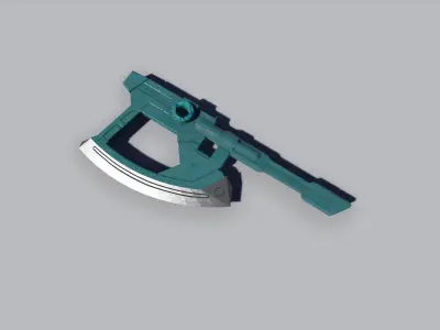 battle axe  Free low-poly 3D model buy