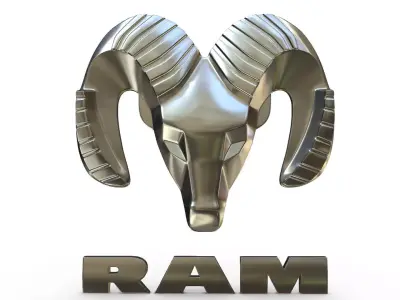 ram logo 3D model from CGTrader