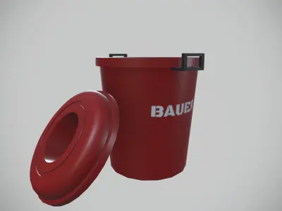 Bucket Low-poly 3D model purchase