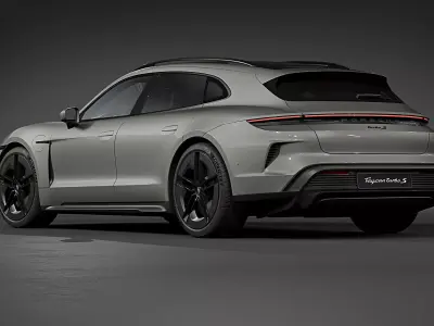 2025 Porsche Taycan Turbo S Sport Turismo 3D model