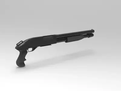 Shotgun 3D model 7