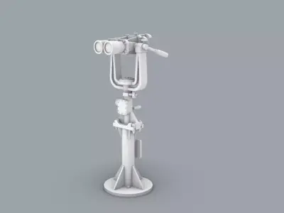 Big Eyes Binoculars Low-poly 3D model