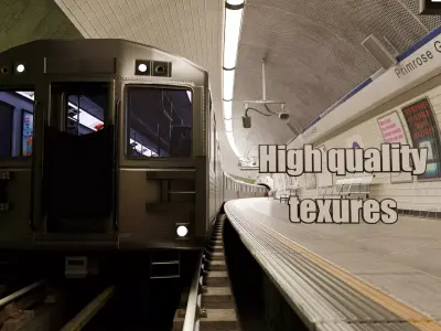 Train station 3D model 7