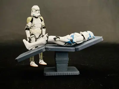 Custom Sci Fi Medical Bed 3D print model