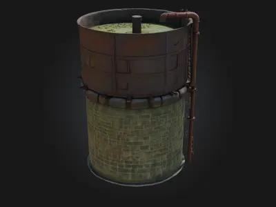 Water Tower Sentinel  Standing Tall Through Time 3D model