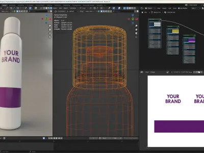 Product Cosmetic Sunscreen 3D model