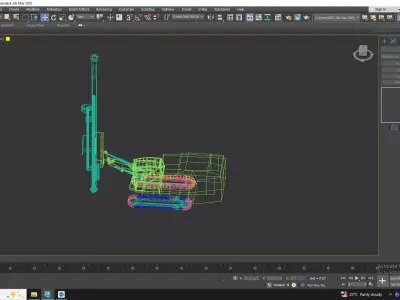 Drill Rig Smart Roc CL Simplified Low-poly 3D model