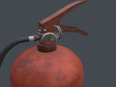 Fire extinguisher Low-poly 3D model buy