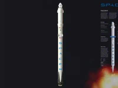 SpaceX Falcon 9 3D model