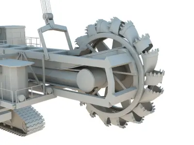 Bucket Wheel Excavator 3D model by sreerajbaburajan