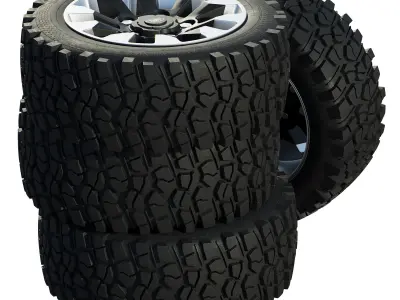 Land Rover Defender wheels 3D model