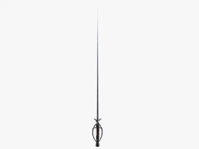 Vintage Medieval Sword - Final Fantasy XVI Game Low-poly 3D model