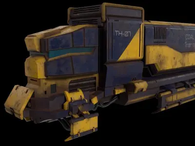 Train vehicle 3D model