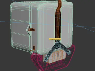 electric meter 3D model
