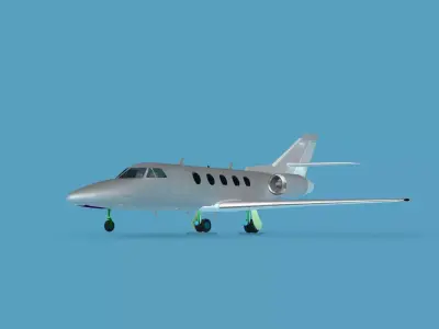 Dassault Falcon 20 V00 3D model