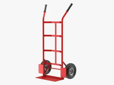 Hand Truck Low-poly 3D model