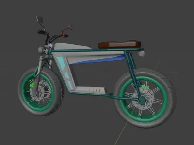 Electric Motorcycle 3D model purchase