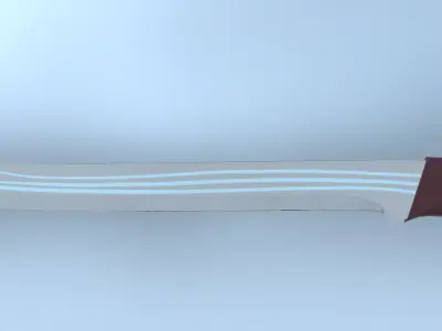 Elven Sword Low-poly 3D model get