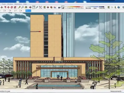 Sketchup Office building G5 3D model