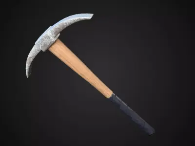 Pick Axe Low-poly 3D model
