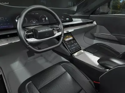 Electric Luxury Sedan Lucid Air Rigged for Maya 3D model