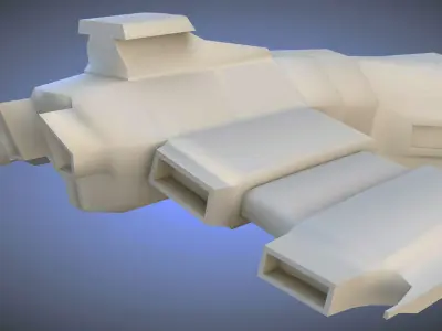 Mini Spaceship Free 3D model