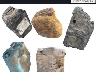 Canister Garbage Pack 21 3D model